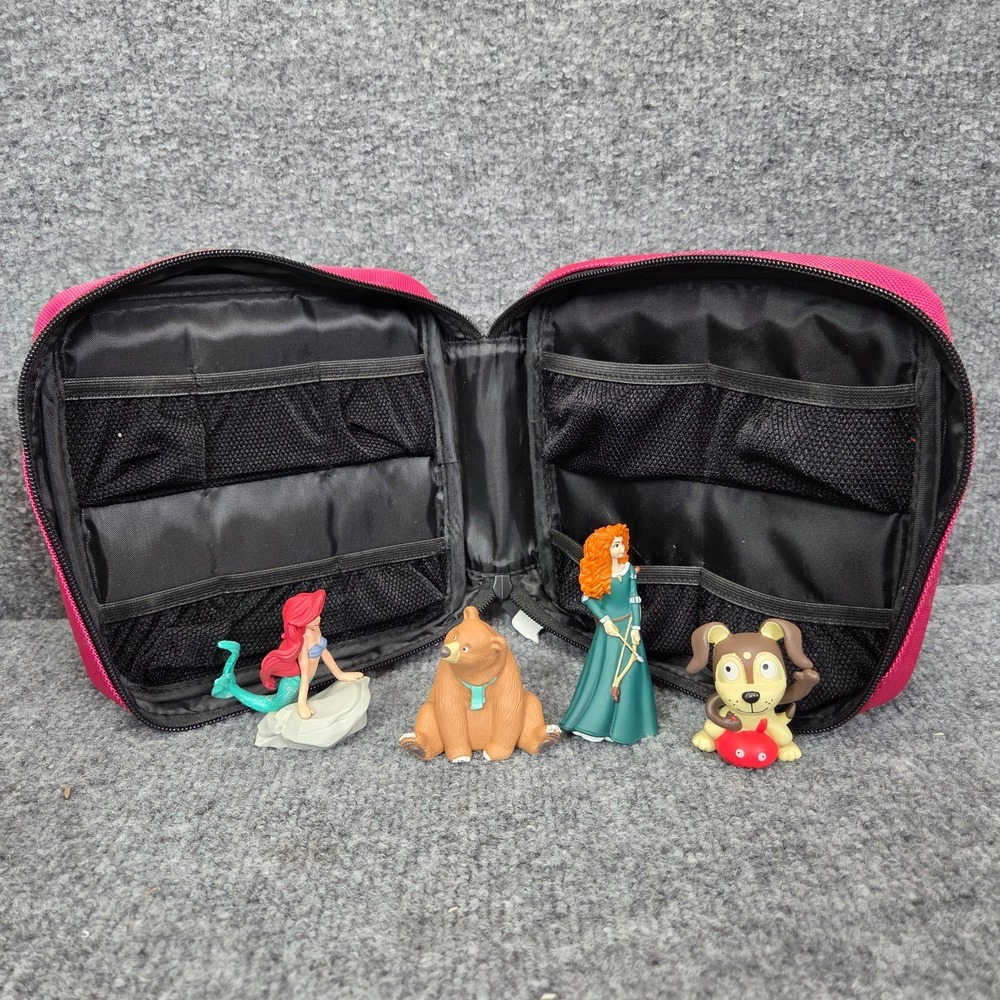 Tonies Case + 4 Tonie Figures Character Ariel Bear Hunt Brave Merida Playtime